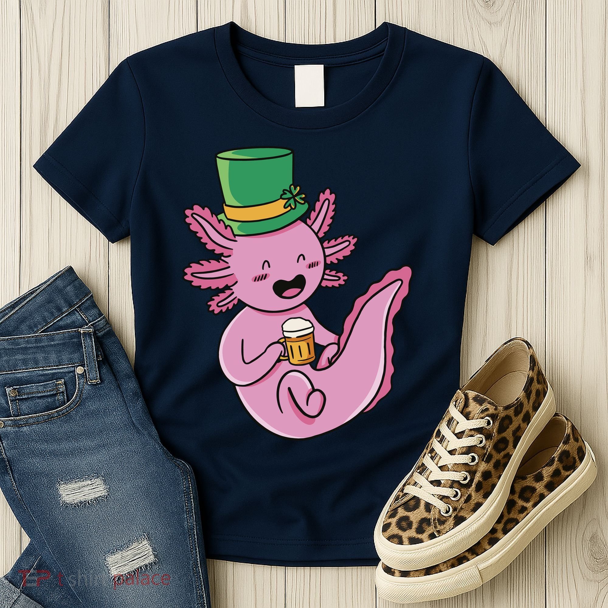 Axolotl Beer St Patrick's Day Women's T-Shirt