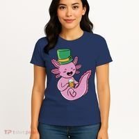 Axolotl Beer St Patrick's Day Women's T-Shirt thumb 4