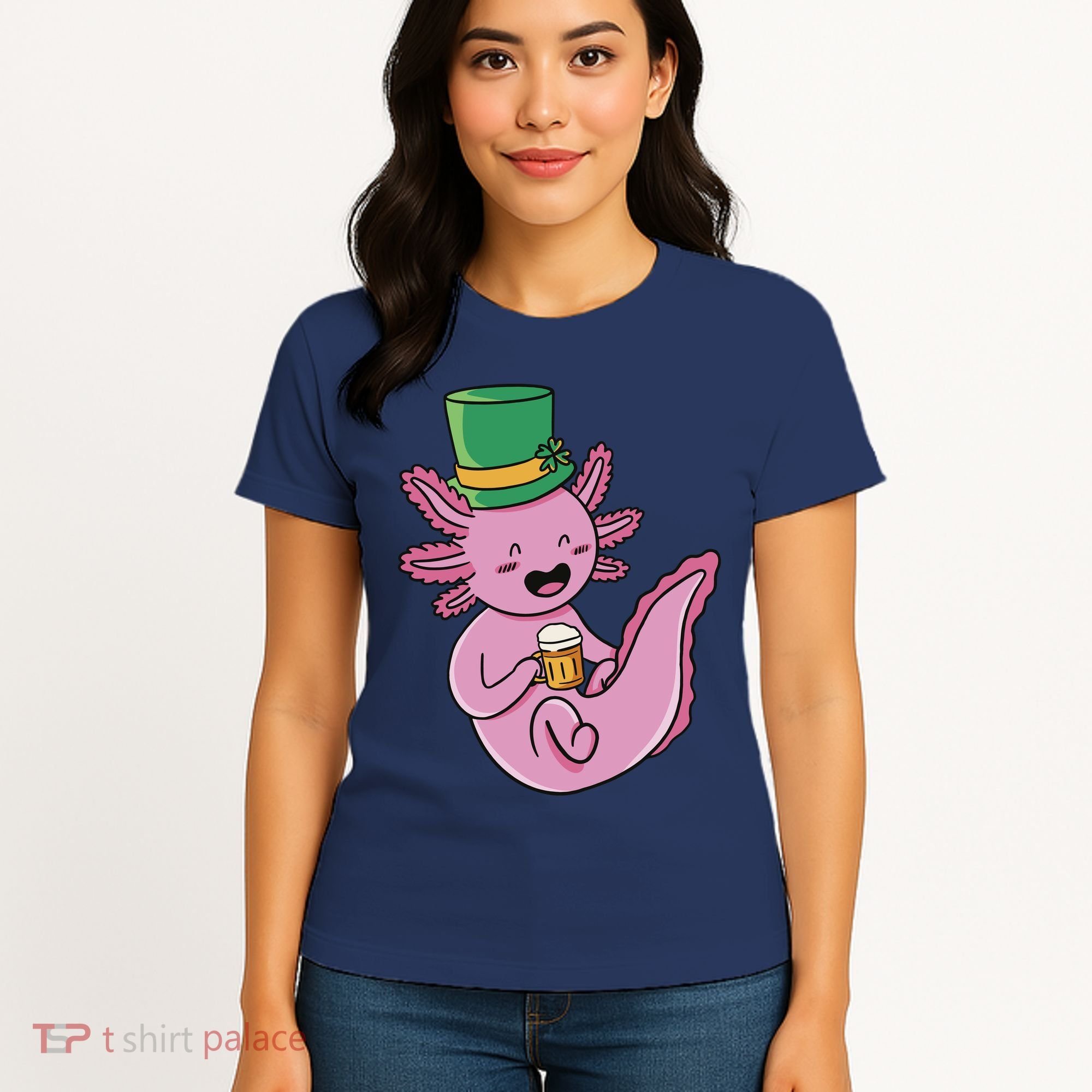 Axolotl Beer St Patrick's Day Women's T-Shirt