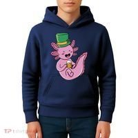 Axolotl Beer St Patrick's Day Kids Hoodie thumb 4