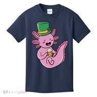 Axolotl Beer St Patrick's Day Kids T-Shirt thumb 0