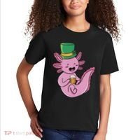 Axolotl Beer St Patrick's Day Kids T-Shirt thumb 2
