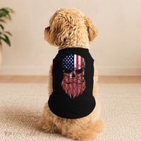 American Beard Skull Doggie Tank thumb 2