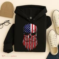 American Beard Skull Hoodie thumb 4