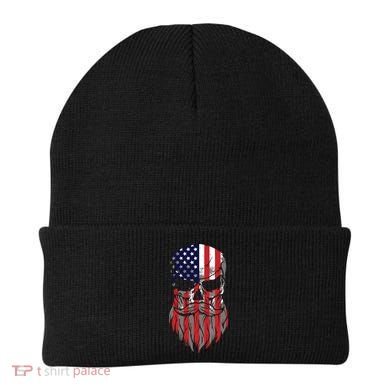 American Beard Skull Beanie