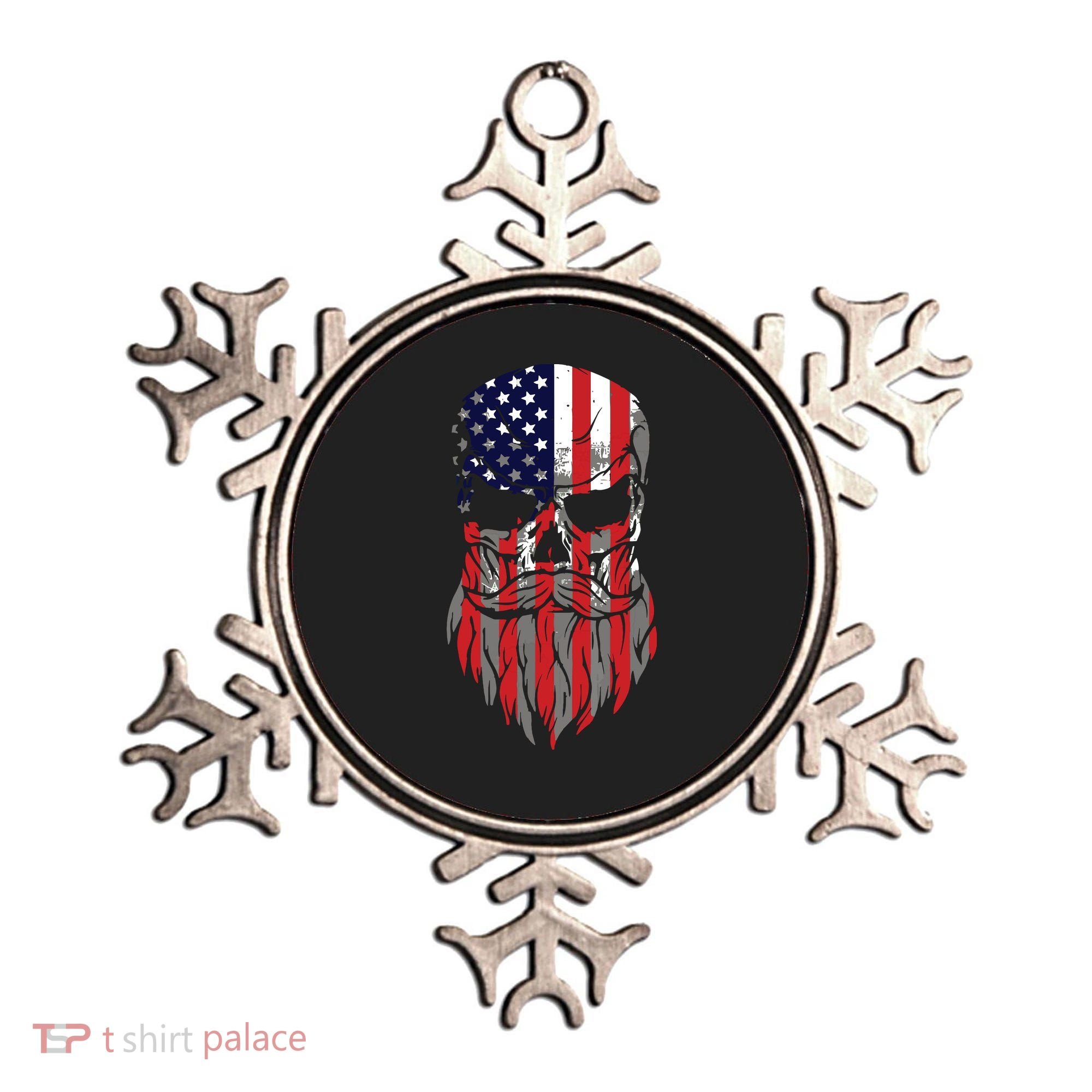 American Beard Skull Ornament