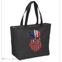 American Beard Skull Tote Bag thumb 2