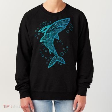 AQUA BOHO SHARK Women's Sweatshirt