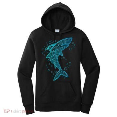 AQUA BOHO SHARK Women's Hoodie