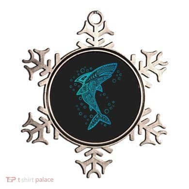 AQUA BOHO SHARK Ornament