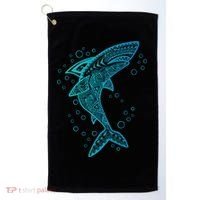 AQUA BOHO SHARK Golf Towel thumb 0