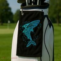 AQUA BOHO SHARK Golf Towel thumb 2