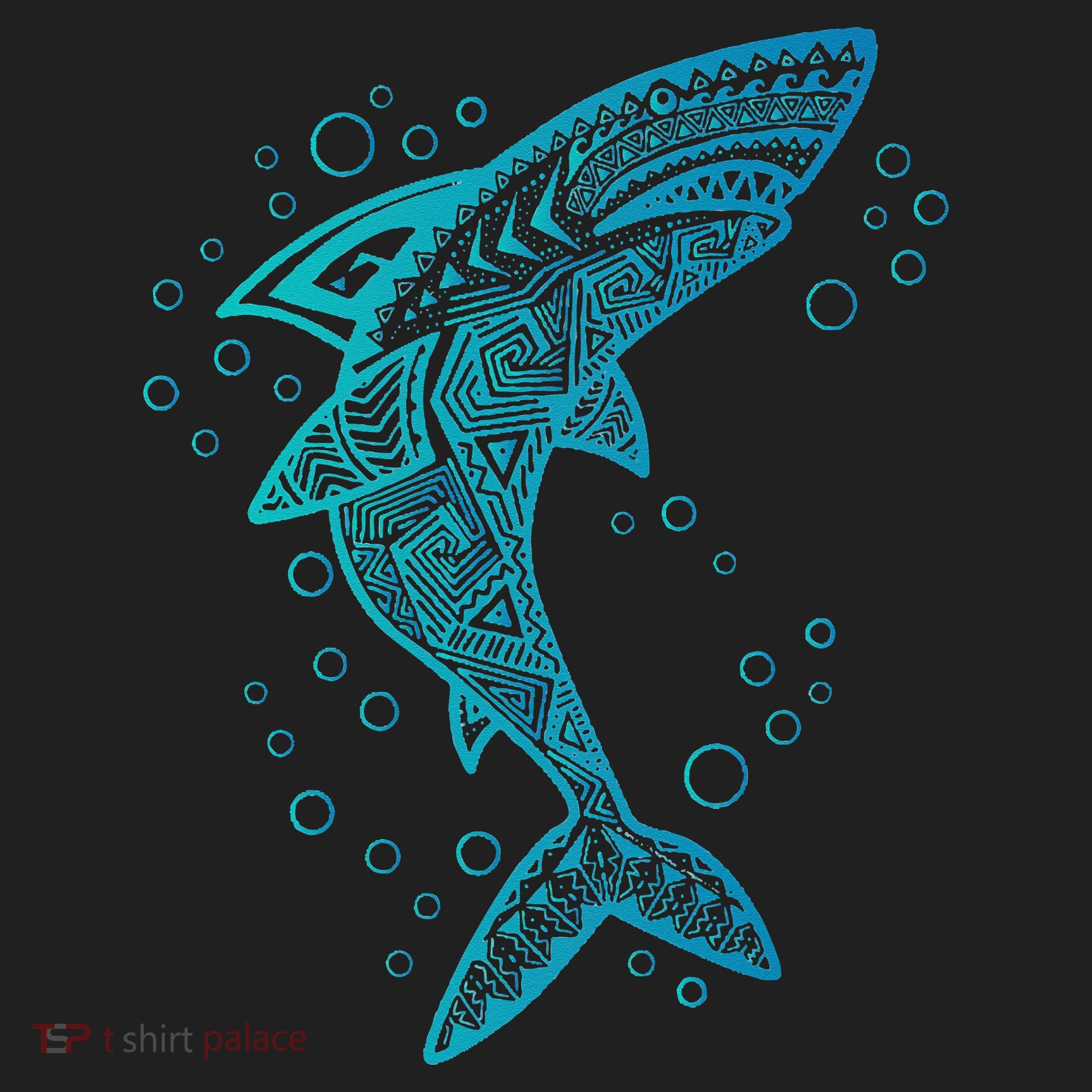 AQUA BOHO SHARK Golf Towel
