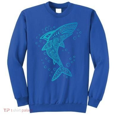 AQUA BOHO SHARK Sweatshirt