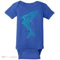 AQUA BOHO SHARK Baby Bodysuit thumb 0
