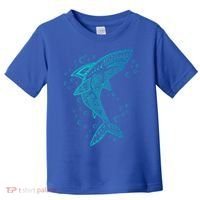 AQUA BOHO SHARK Toddler T-Shirt thumb 0