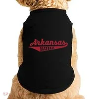 Arkansas Baseball Script Doggie Tank thumb 0