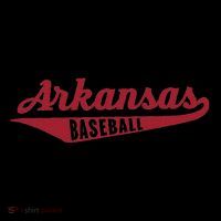 Arkansas Baseball Script Doggie Tank thumb 4