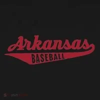 Arkansas Baseball Script Doggie Tank thumb 4