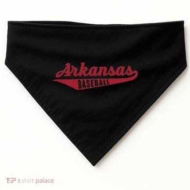 Arkansas Baseball Script USA-Made Doggie Bandana