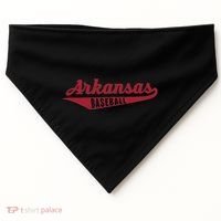 Arkansas Baseball Script USA-Made Doggie Bandana thumb 0