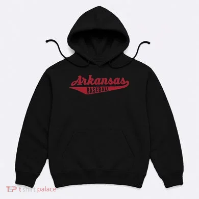 Arkansas Baseball Script Hoodie
