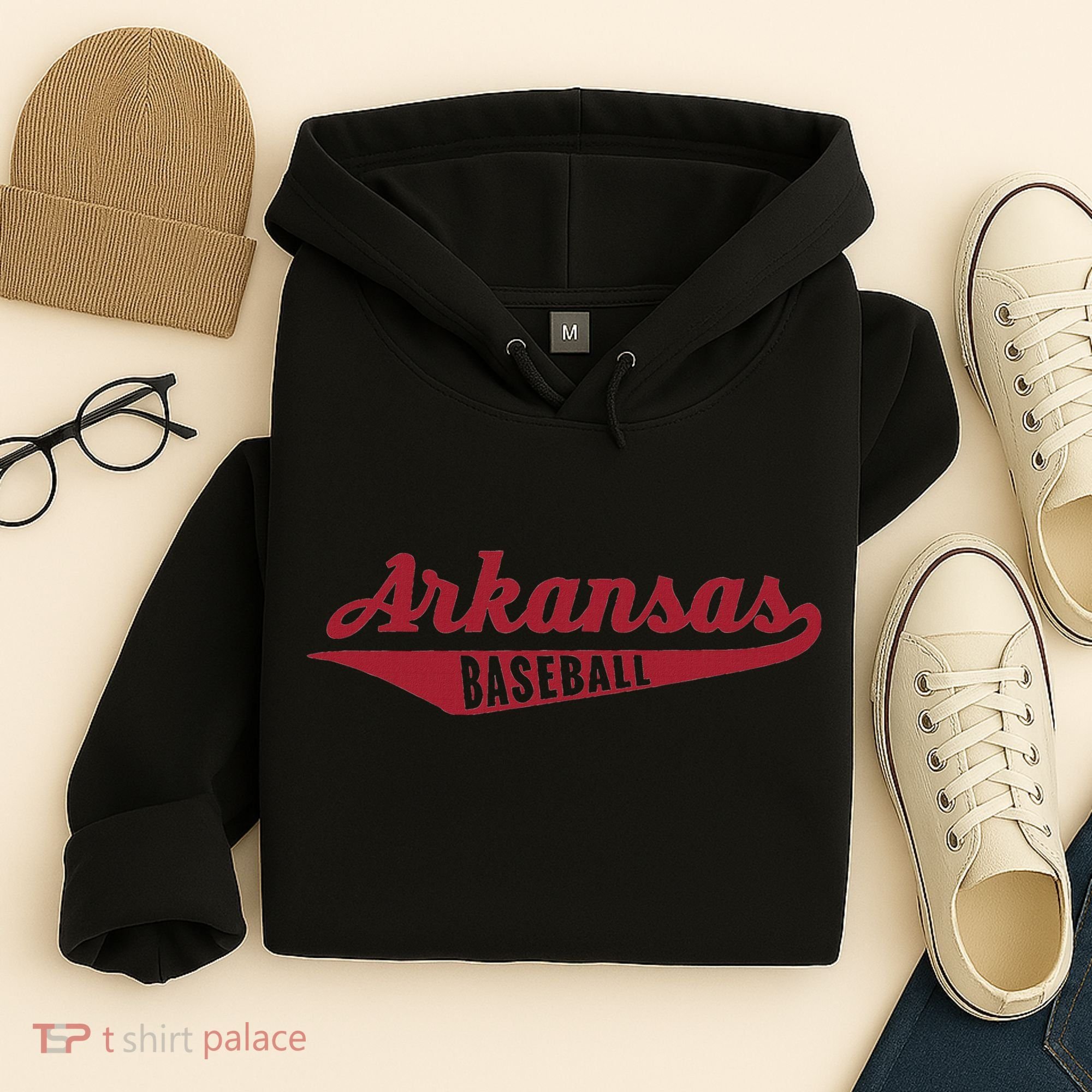 Arkansas Baseball Script Hoodie