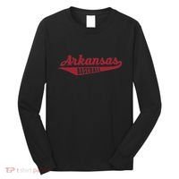 Arkansas Baseball Script Long Sleeve Shirt thumb 0