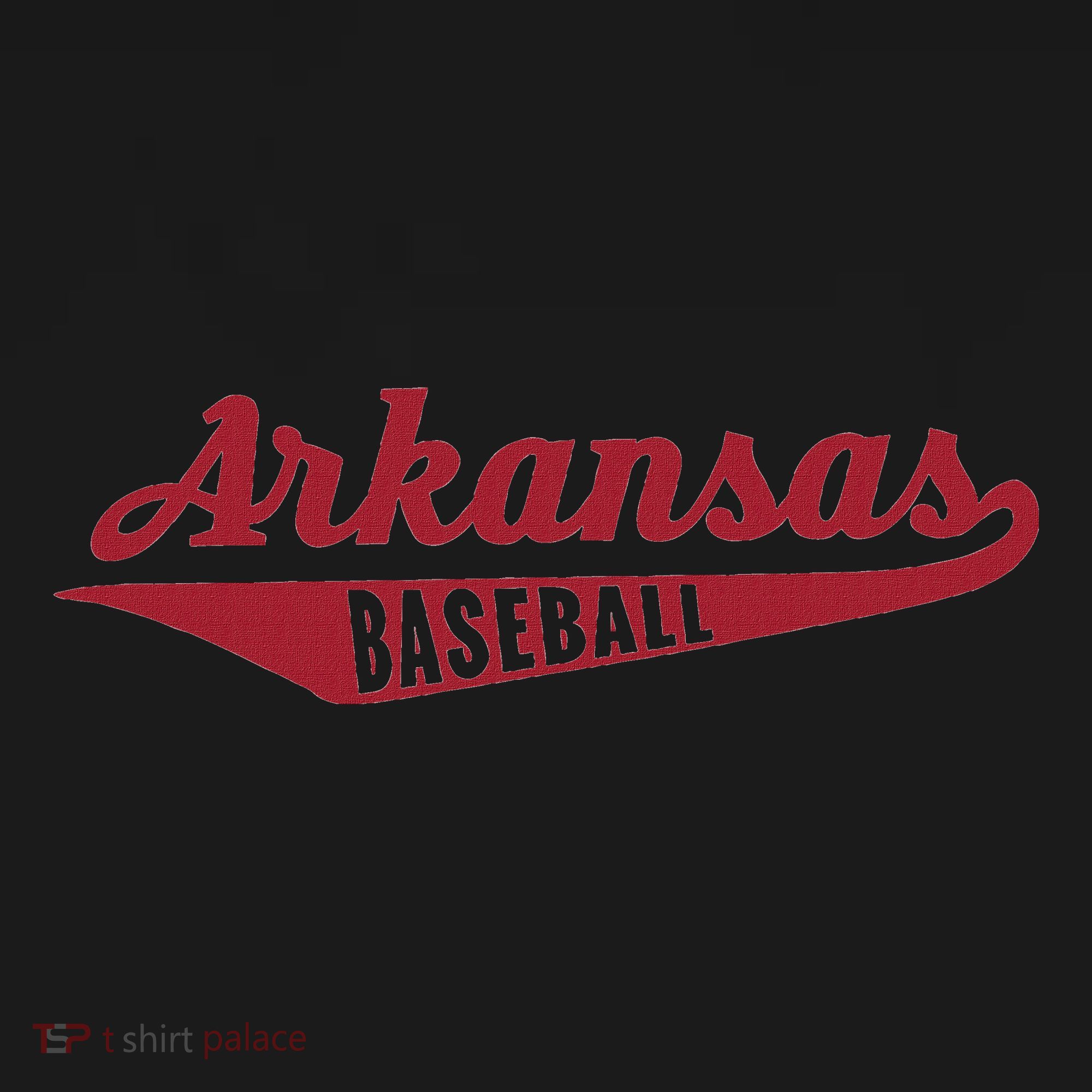 Arkansas Baseball Script T-Shirt