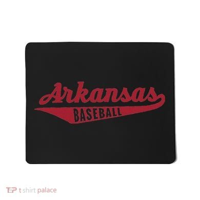 Arkansas Baseball Script Mousepad