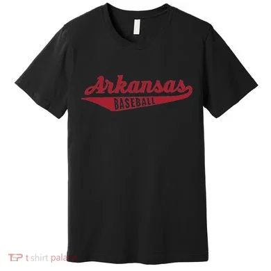 Arkansas Baseball Script Premium T-Shirt