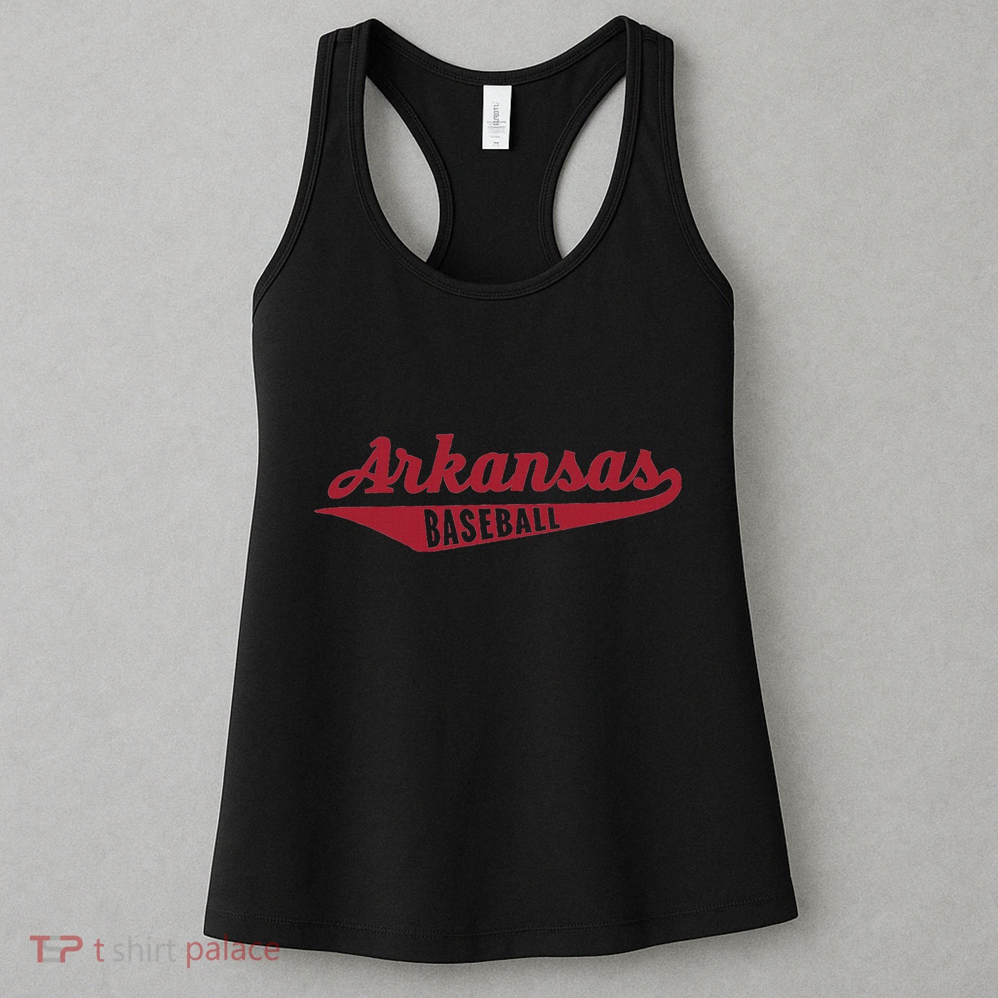 Arkansas Baseball Script Women's Tank Top