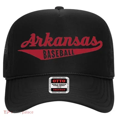 Arkansas Baseball Script Hat