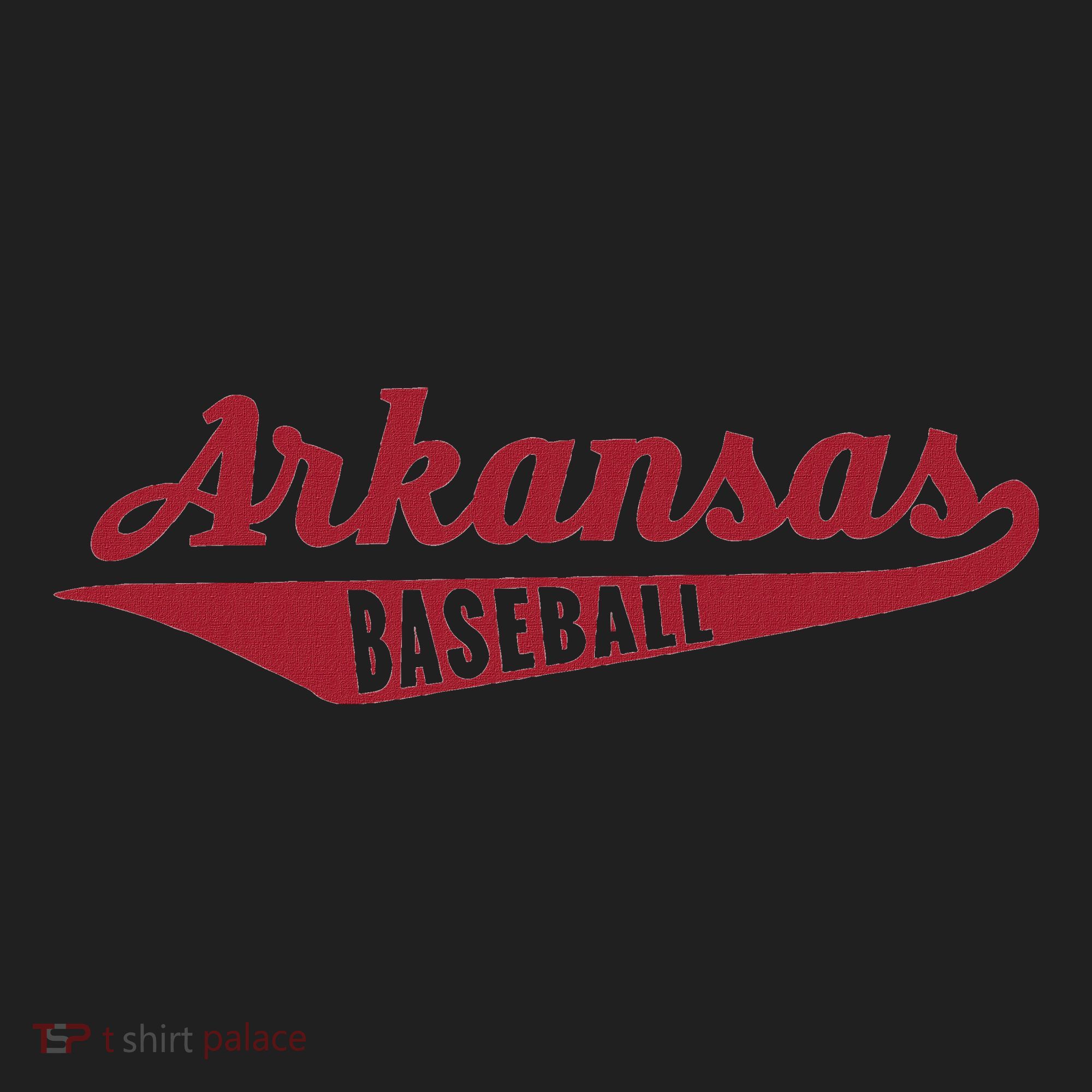 Arkansas Baseball Script Hat