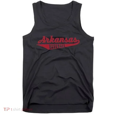 Arkansas Baseball Script Tank Top