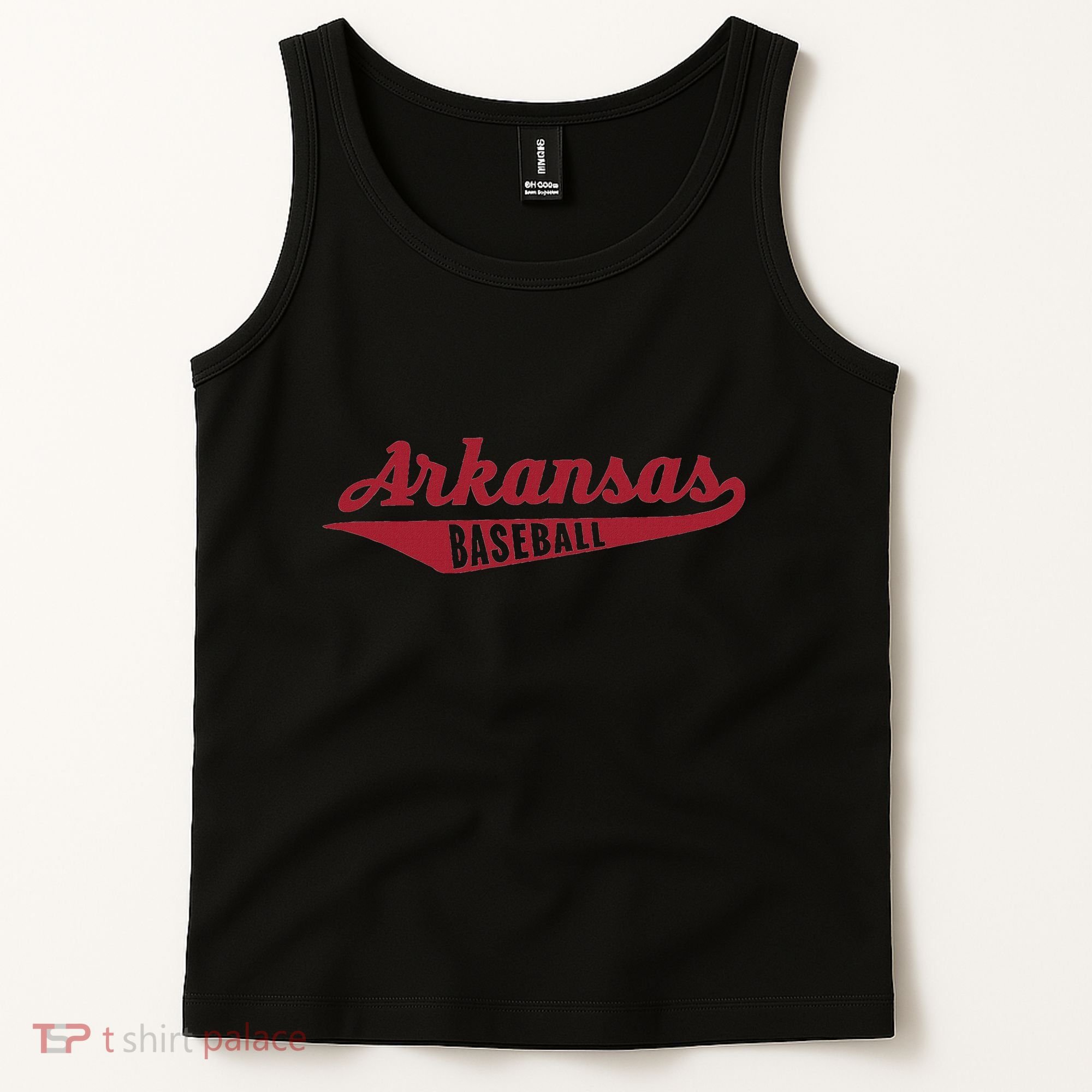 Arkansas Baseball Script Tank Top