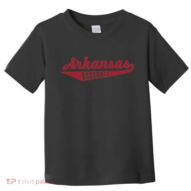 Arkansas Baseball Script Toddler T-Shirt
