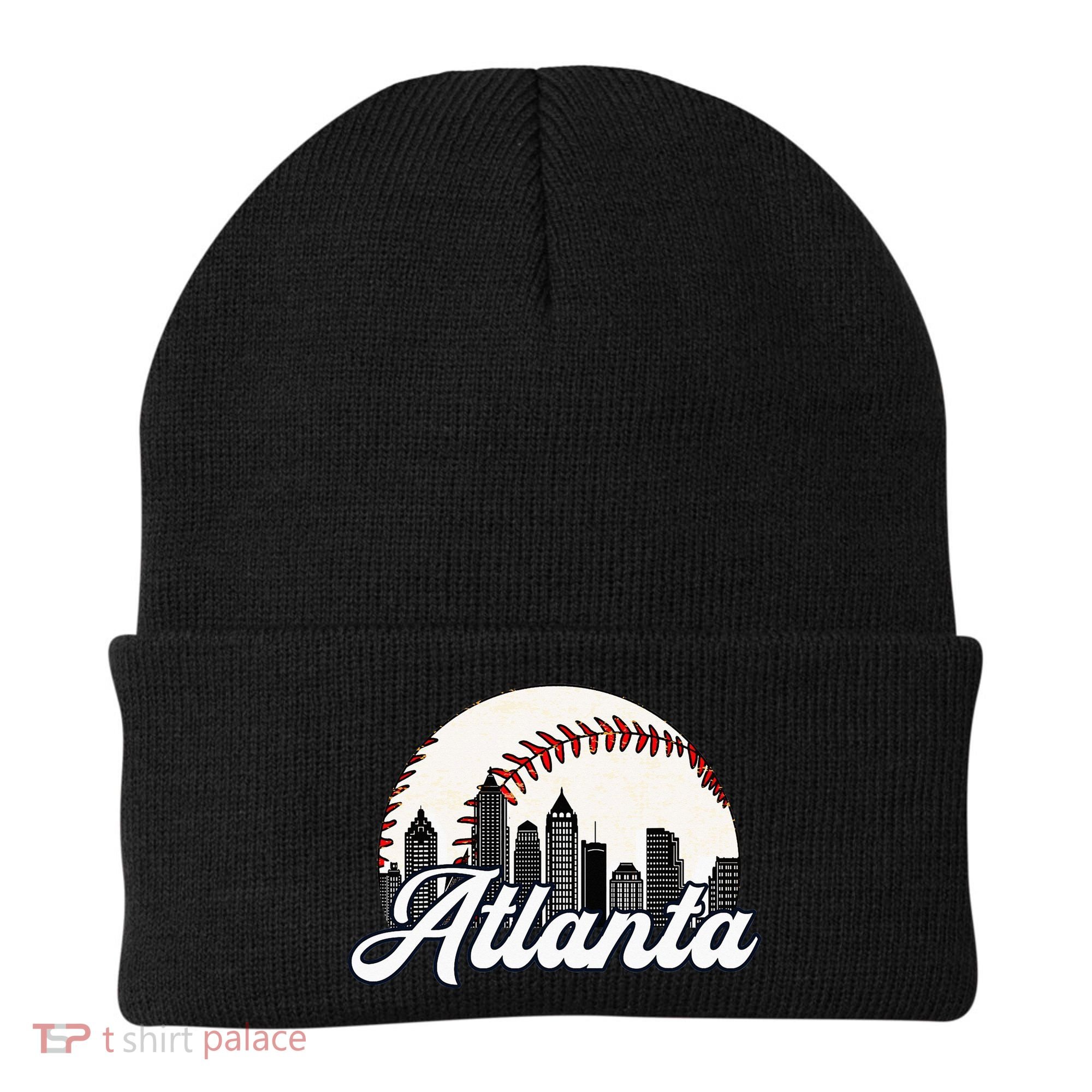 Atlanta Baseball Skyline Atlanta Cityscape Beanie