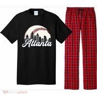 Atlanta Baseball Skyline Atlanta Cityscape Pajama Set thumb 0