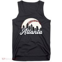 Atlanta Baseball Skyline Atlanta Cityscape Tank Top thumb 0