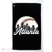 Atlanta Baseball Skyline Atlanta Cityscape Golf Towel thumb 0