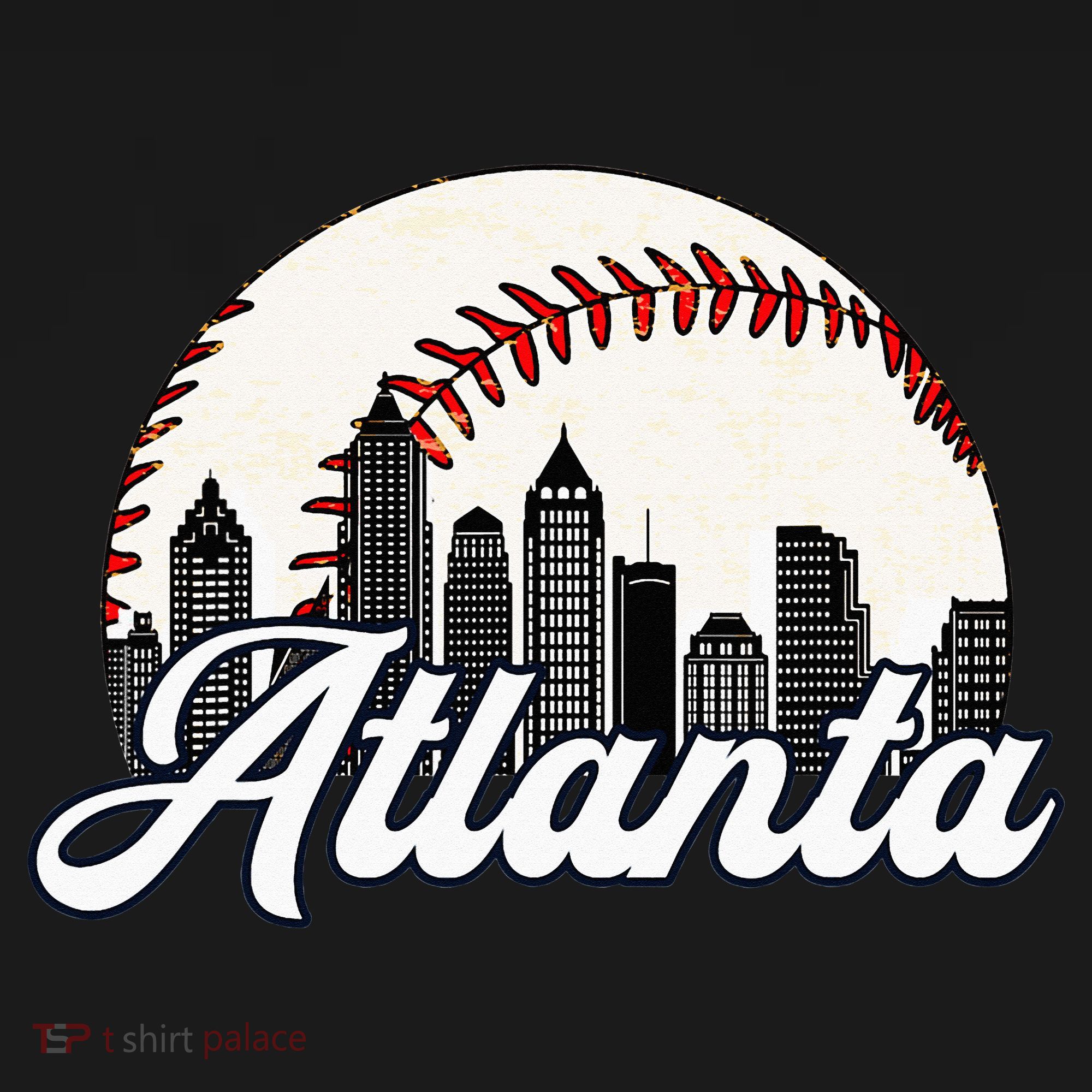 Atlanta Baseball Skyline Atlanta Cityscape Visor