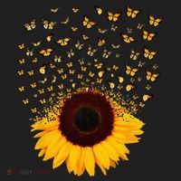 Adorable Butterfly Sunflower Women's Sweatshirt thumb 2