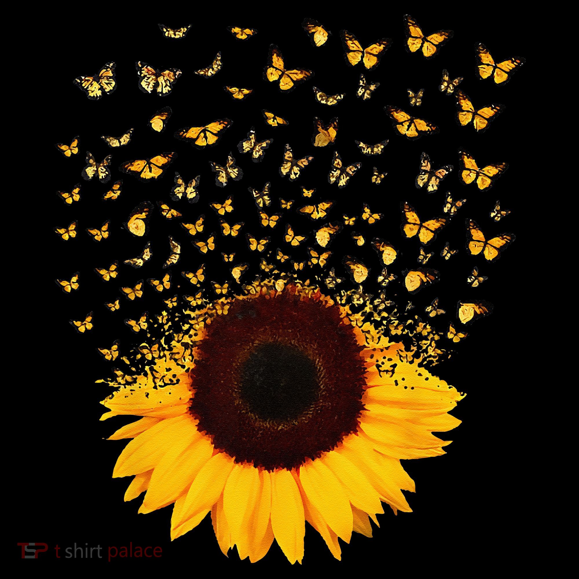 Adorable Butterfly Sunflower Ornament