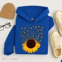 Adorable Butterfly Sunflower Hoodie thumb 4