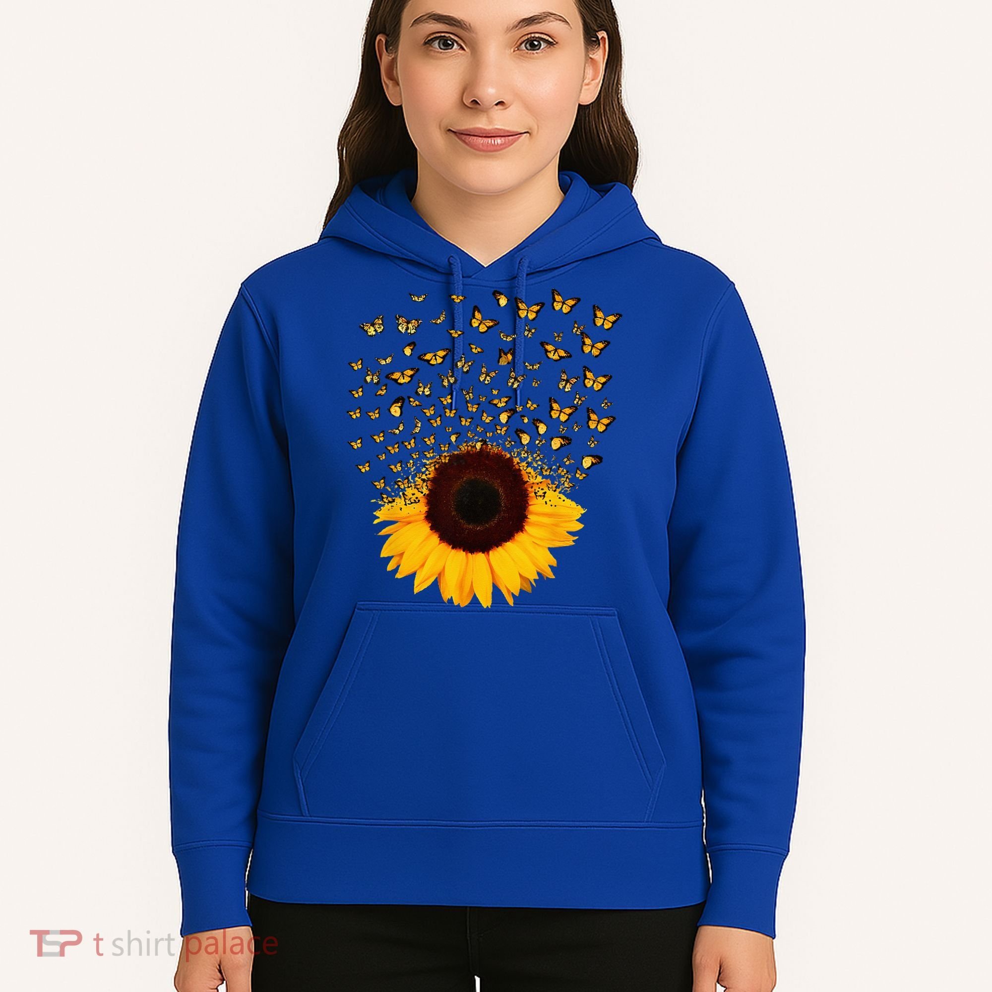 Adorable Butterfly Sunflower Hoodie