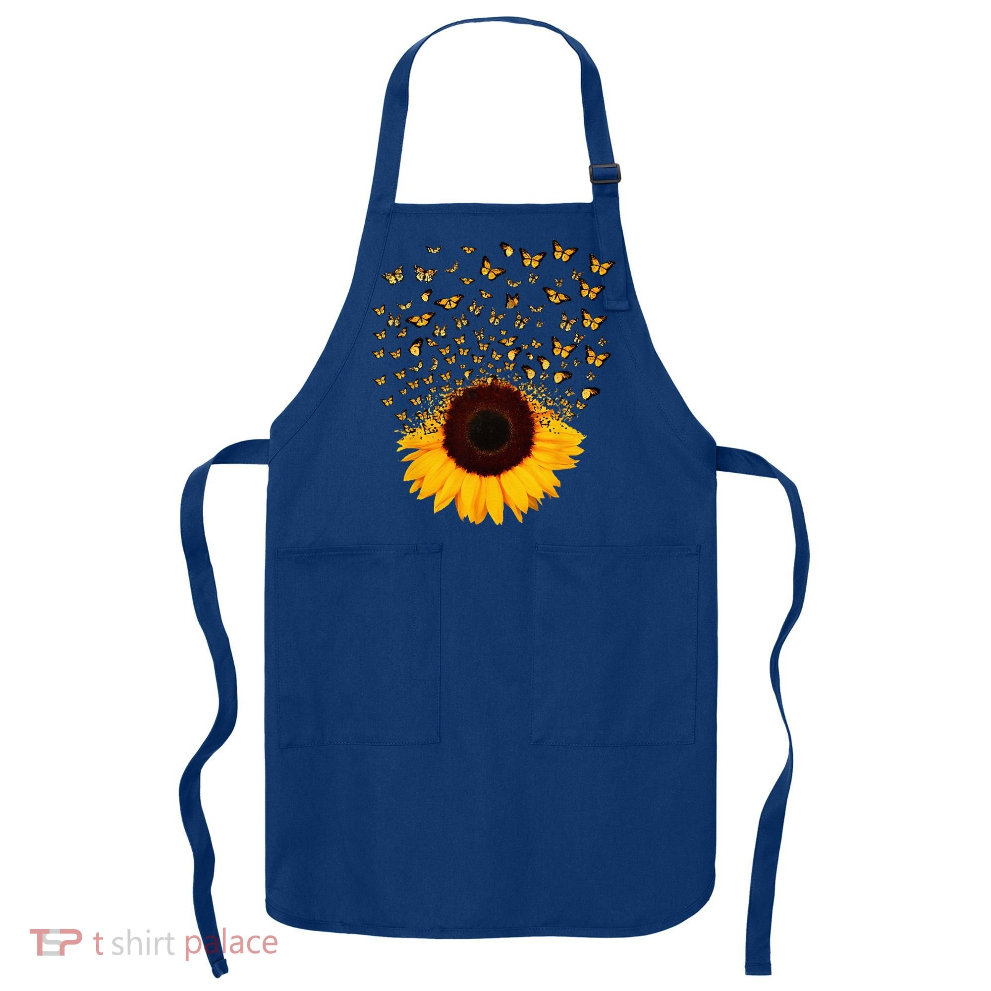 Adorable Butterfly Sunflower Apron