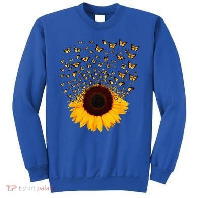 Adorable Butterfly Sunflower Sweatshirt