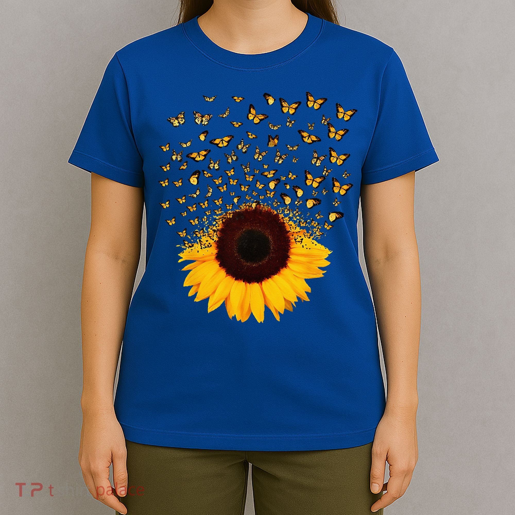Adorable Butterfly Sunflower T-Shirt