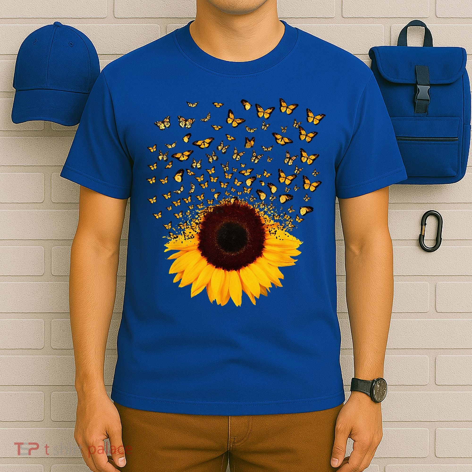 Adorable Butterfly Sunflower T-Shirt